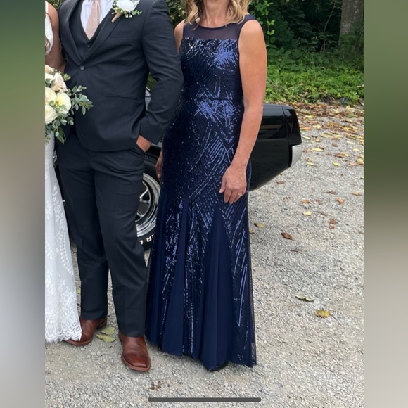 Nightway Womens Sequin Dress - Picture 3 of 11